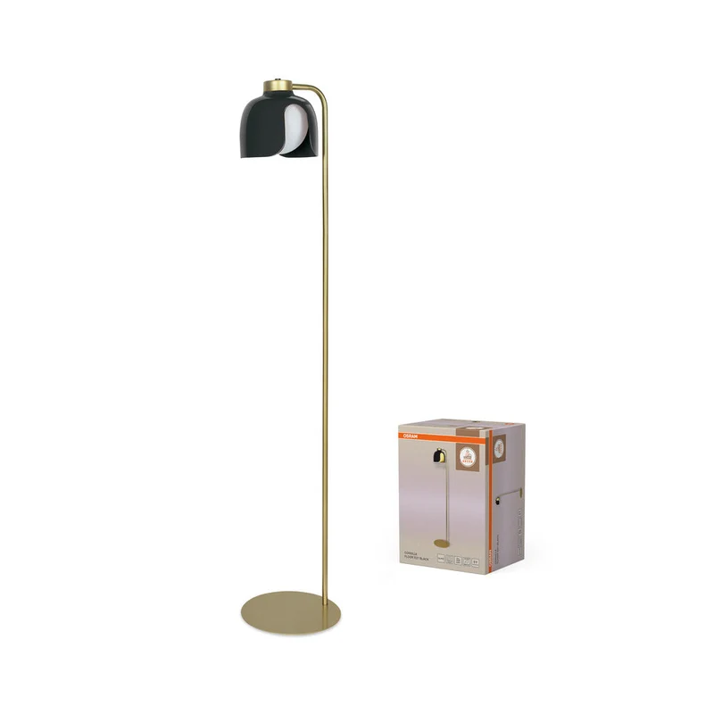 OSRAM DECOR Lampada da terra Corolle E27 Nero
