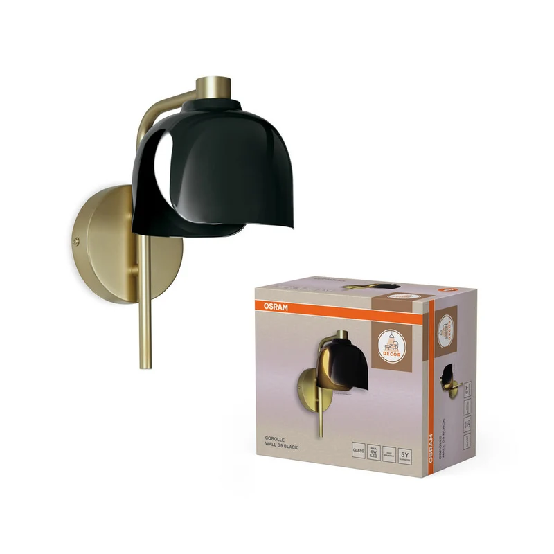 OSRAM DECOR Applique Corolle G9 Nero