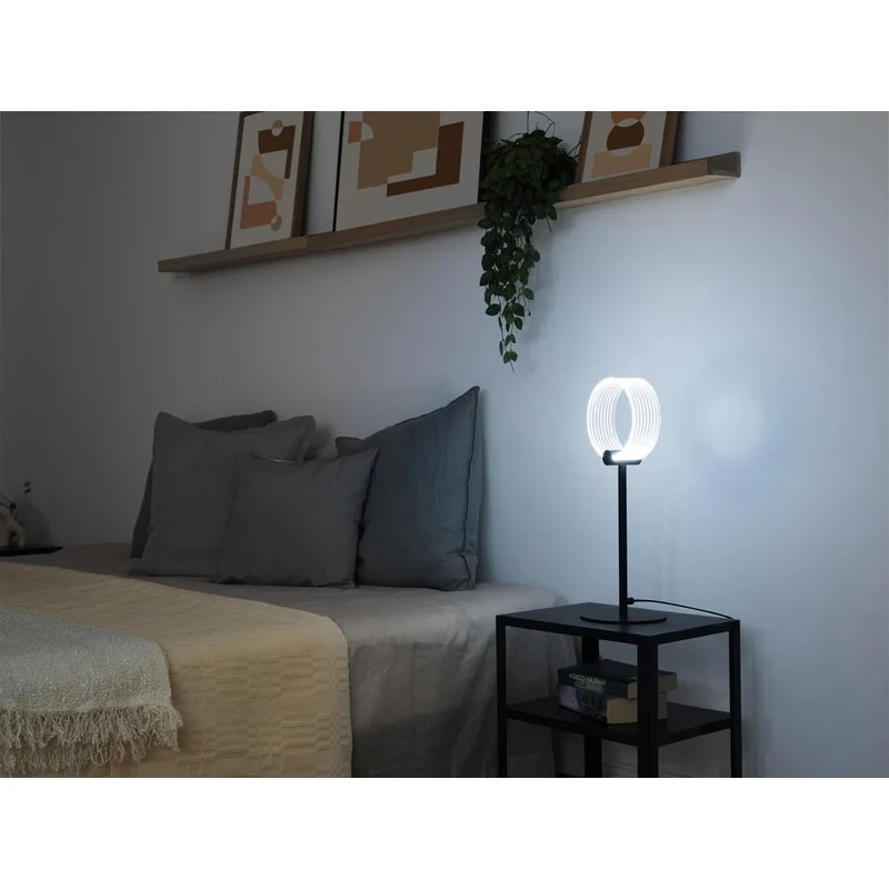 OSRAM DECOR Lampada da tavolo Circle 8.3W CLICKCCT Nero