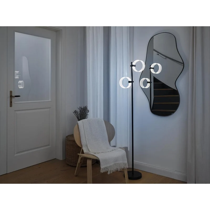 OSRAM DECOR Lampada da terra Circle 17W CLICKCCT Nero