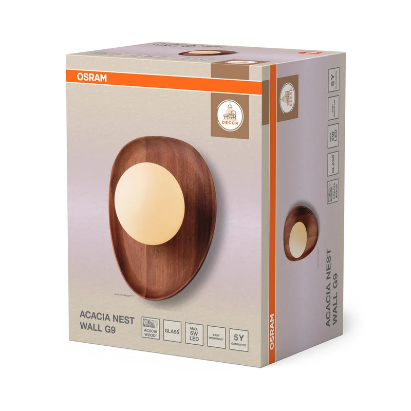 OSRAM DECOR Applique Acacia Nest 1xG9 Marrone