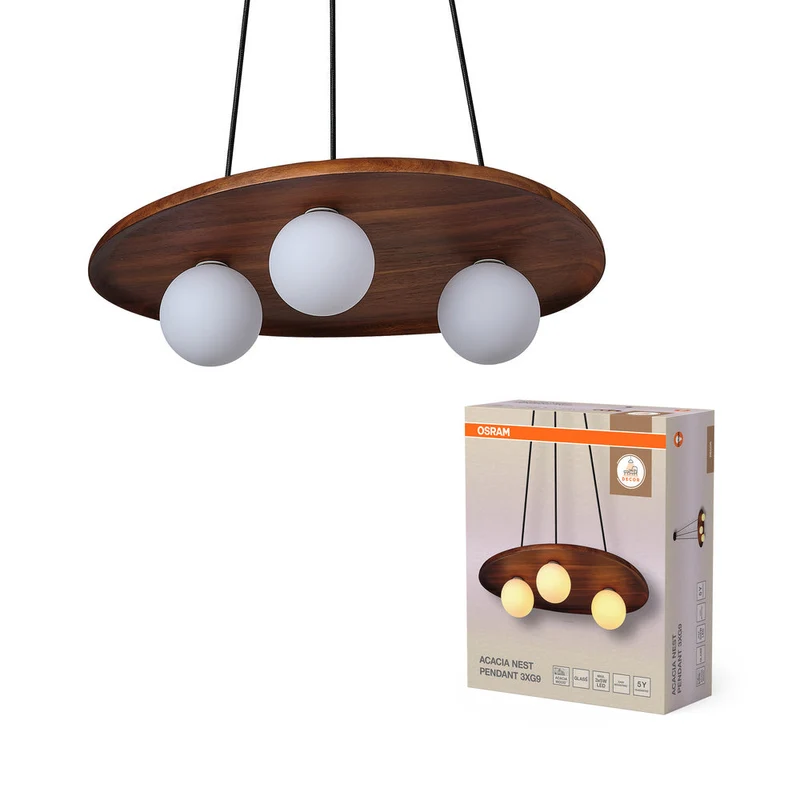 OSRAM DECOR Acacia Nest Lampada a sospensione 1xG9 Marrone