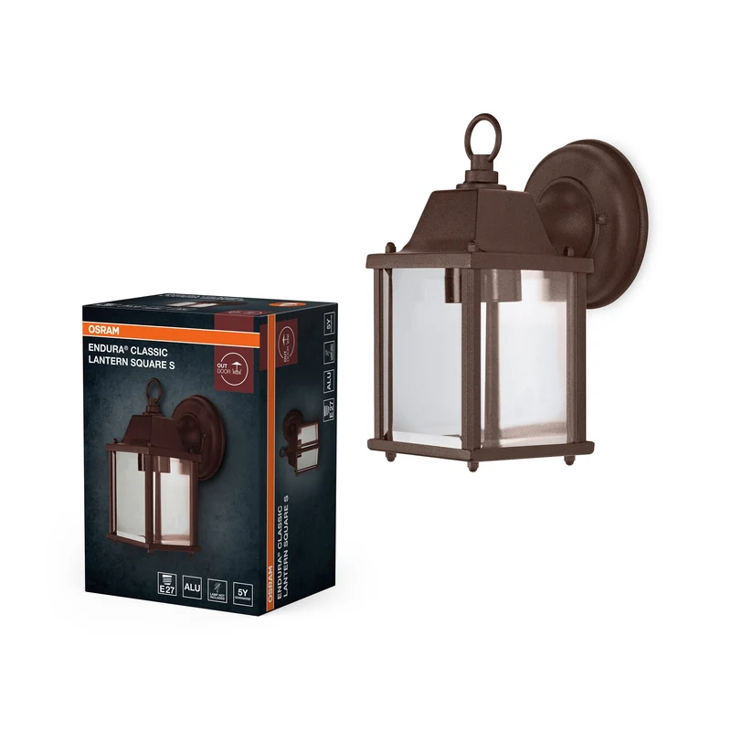 OSRAM ENDURA® Classic Lanterna Square S Applique da esterno E27 Ruggine