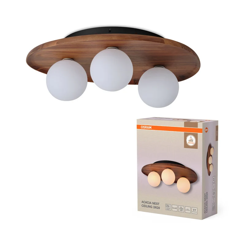 OSRAM DECOR Acacia Nest Lampada da soffitto 1xG9 Marrone