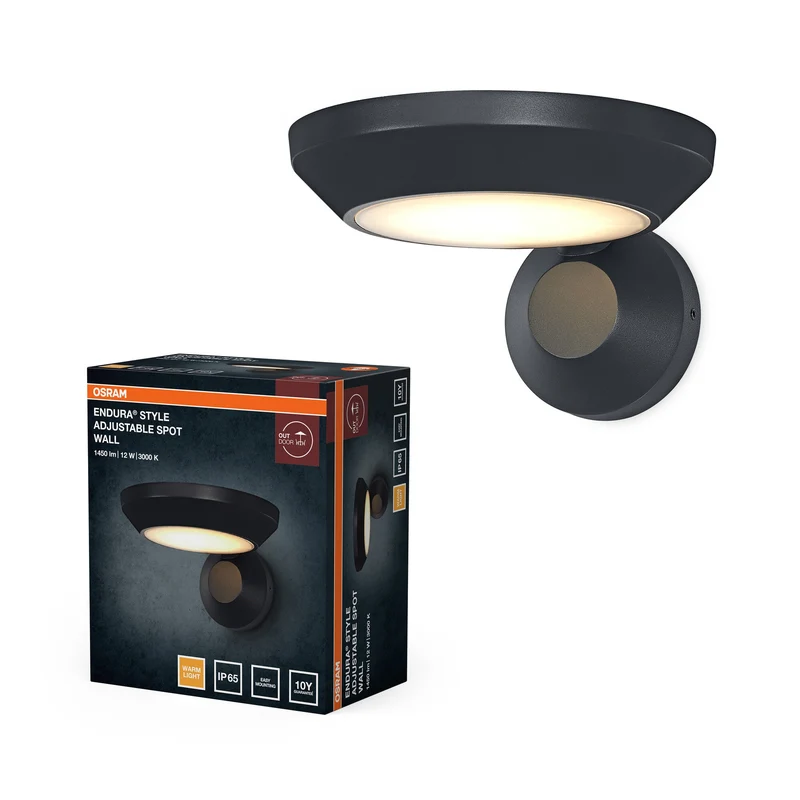 OSRAM ENDURA® Style Spot regolabile Applique da esterno IP65 12W Grigio scuro