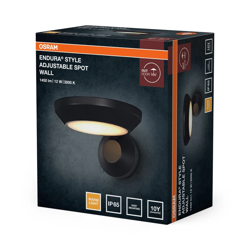 OSRAM ENDURA® Style Spot regolabile Applique da esterno IP65 12W Grigio scuro