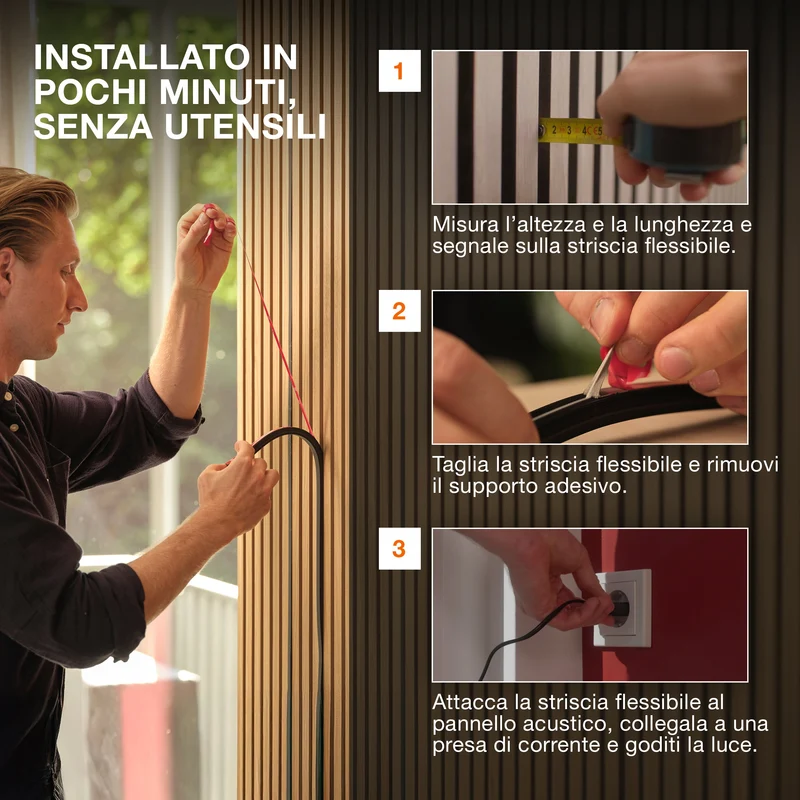 OSRAM Flex Acoustic Nero H13 mm 830 Set iniziale