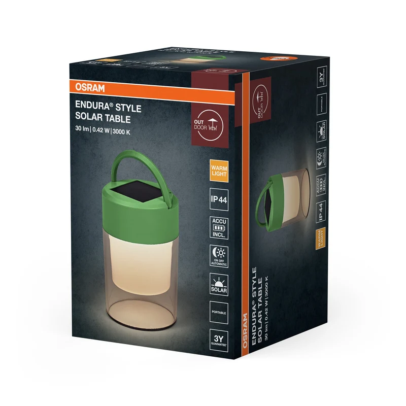 OSRAM ENDURA® Style Lampada da tavolo solare IP44 Verde