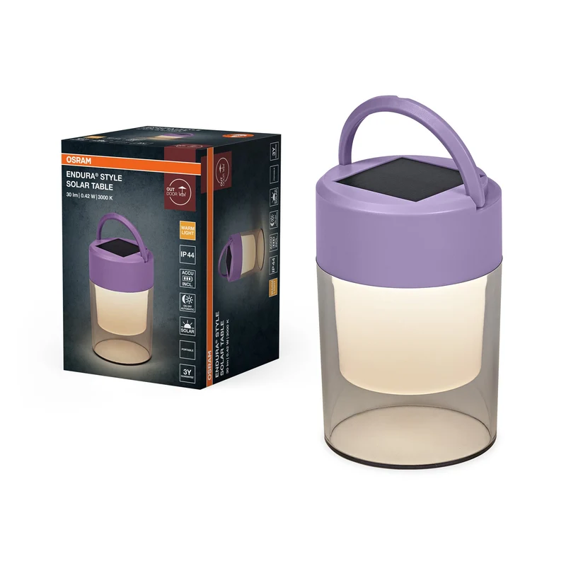 OSRAM ENDURA® Style Lampada da tavolo solare IP44 Viola