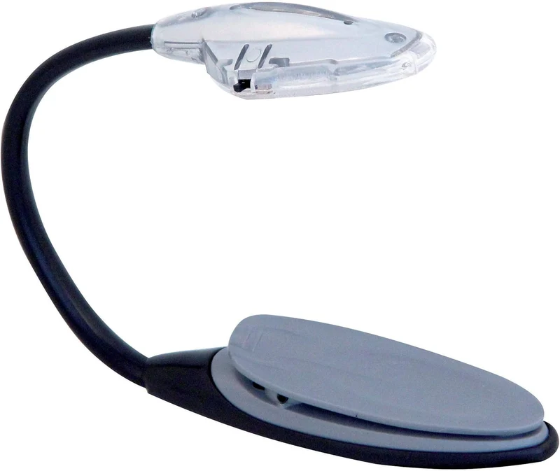 Velamp Lampada led da lettura, con braccio flessibile e clip universale, luce da libro, luce da lettura per libro