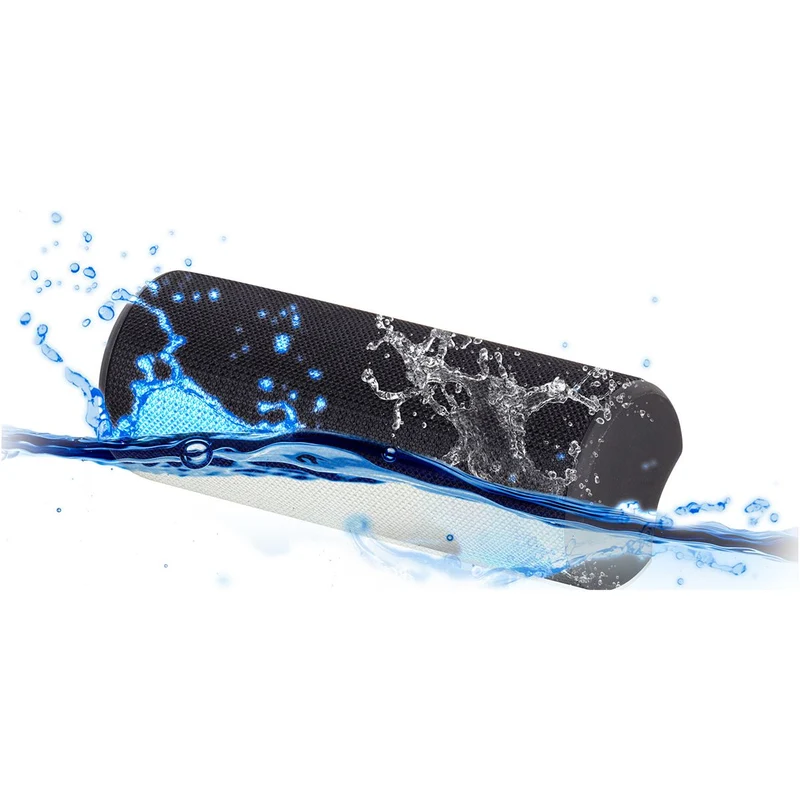 X-JUMP XJ-90 Cassa Bluetooth portatile amplificata 24W, Altoparlante TWS, ingresso AUX e MicroSD, microfono incorporato, speaker nero resistente all'acqua waterproof IPX7