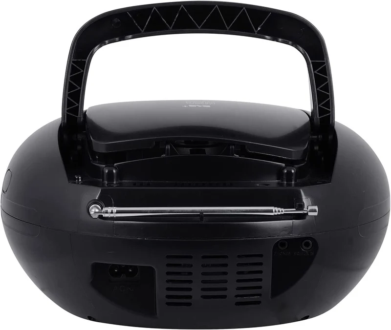 Trevi Stereo portatile Boombox Dab+ con lettore CD/MP3, display Dot Matrix e ingresso USB