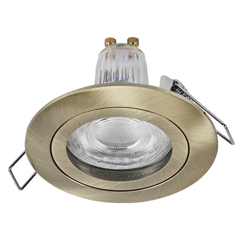 Set faretti da incasso OSRAM LED Spot Recess DIM IP65 4,9W 36° Nichel satinato ⌀60 mm