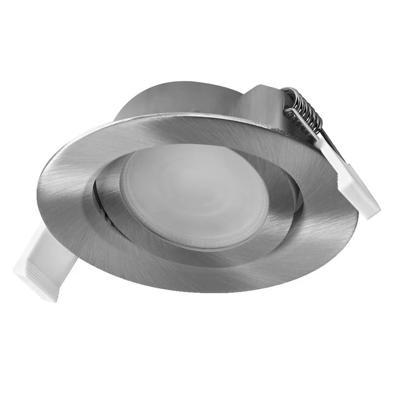 Set faretti da incasso OSRAM LED Spot Recess DIM 4,9W 120° Nichel satinato ⌀75 mm