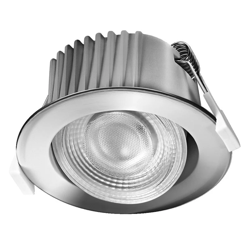 OSRAM Spot LED Recess Set Faretto da Incasso per Bagno CCT IP44 orientabile 4,9W 36° Cromo ⌀68 mm