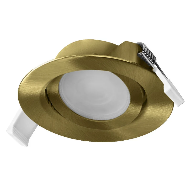 OSRAM Spot LED Recess Set Faretto da Incasso CCT orientabile 4,9W 120° Ottone Verde ⌀75 mm