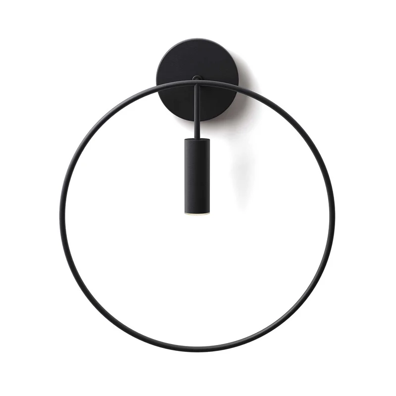 Revolta - Applique murale LED en acier, style art déco, Ø 28 cm
