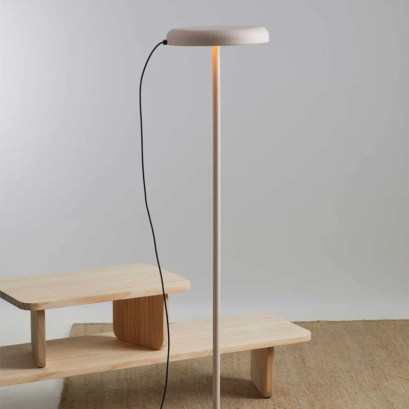Mood - Lampadaire LED en acier, style contemporain, H 125 cm