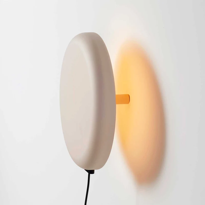 Mood - Applique murale LED en acier et verre, style contemporain, Ø 27 cm