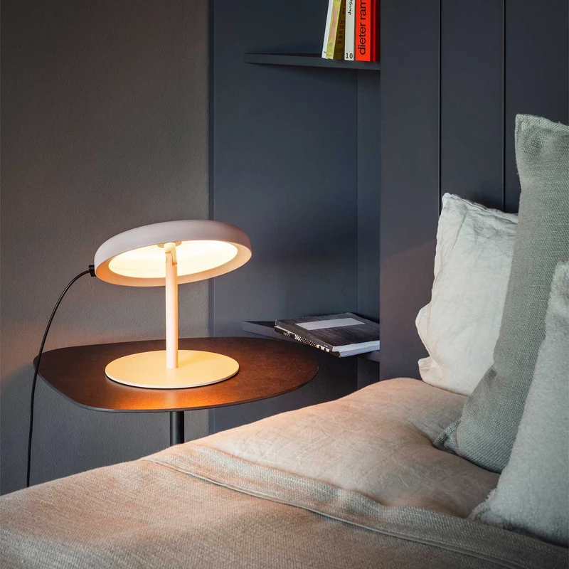 Mood - Lampe à poser LED en acier, style minimaliste, H 22,5 cm