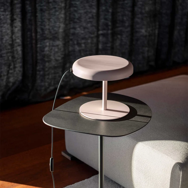 Mood - Lampe à poser LED en acier, style minimaliste, H 22,5 cm