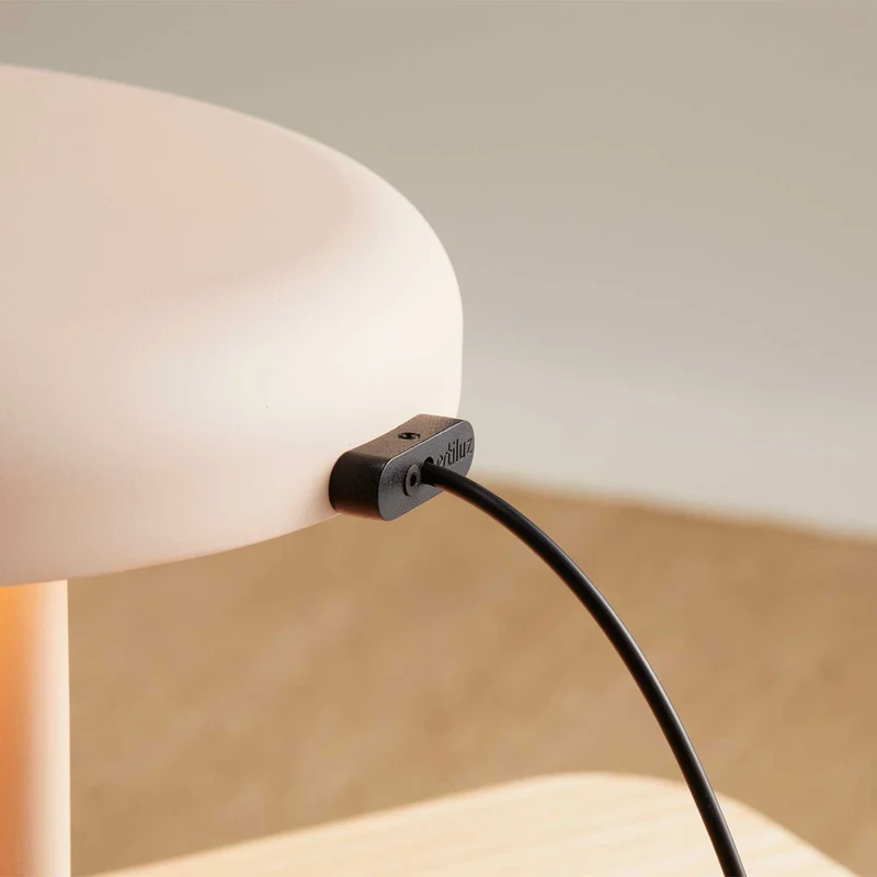 Mood - Lampe à poser LED en acier, style minimaliste, H 22,5 cm
