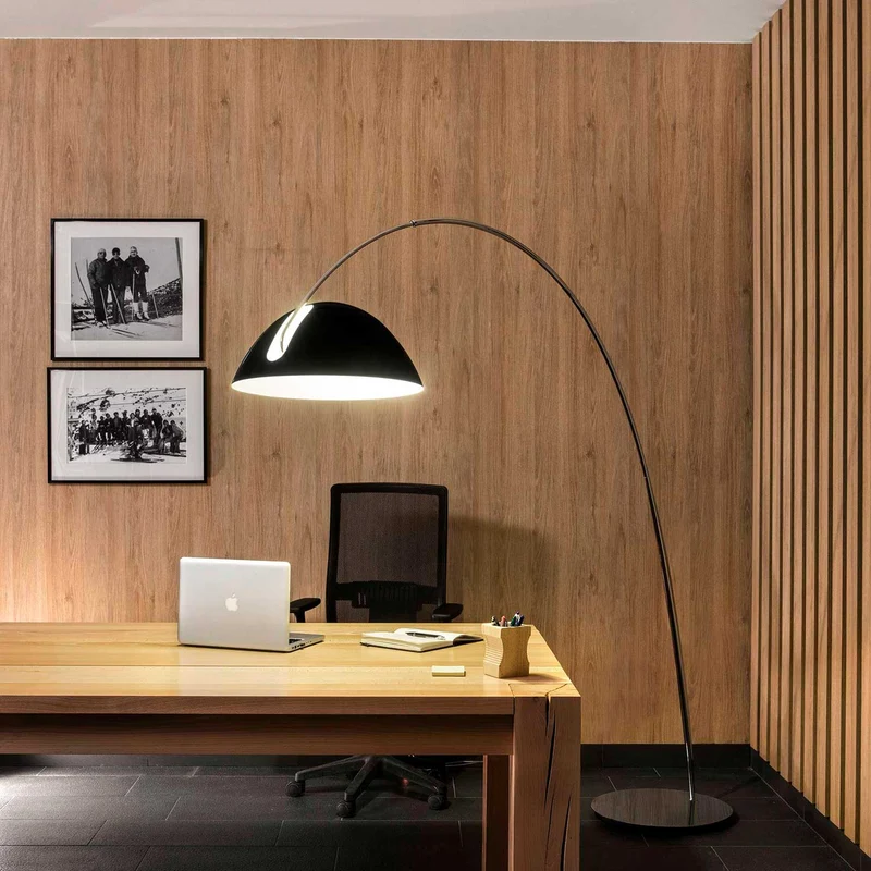 Pluma - Lampadaire en acier, style vintage, H 204,5 cm