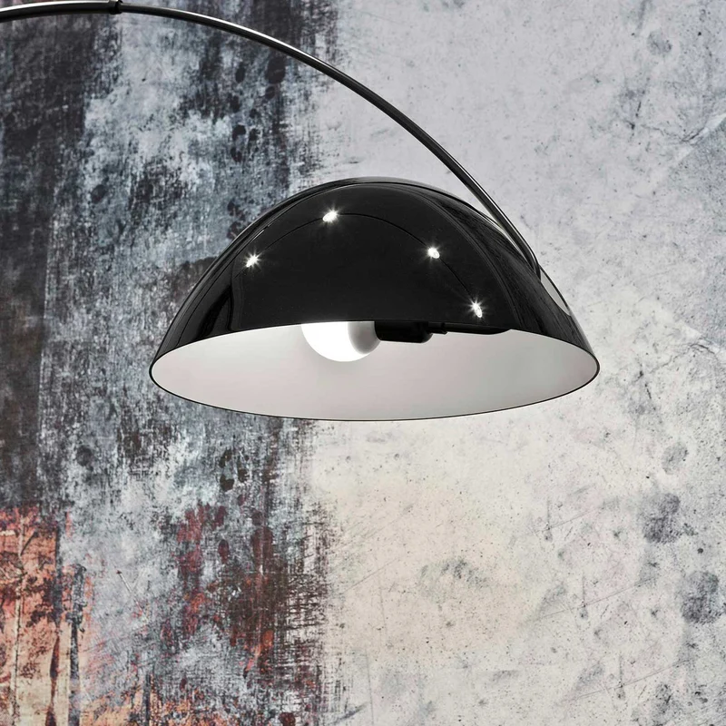 Pluma - Lampadaire en acier, style vintage, H 204,5 cm
