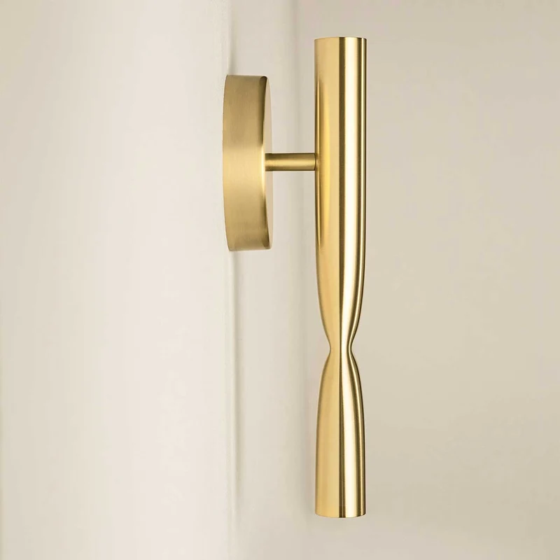 Flow - Applique murale LED en acier, style art déco, H 32 cm
