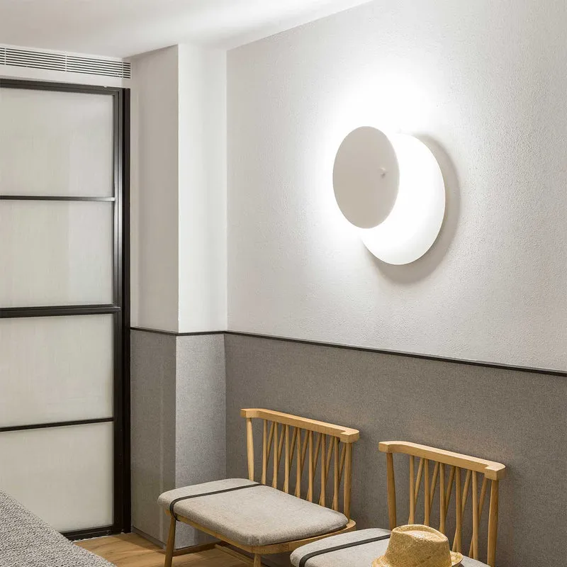 Eclipsi - Applique murale LED en acier, style minimaliste, Ø 50 ou 69,5 cm