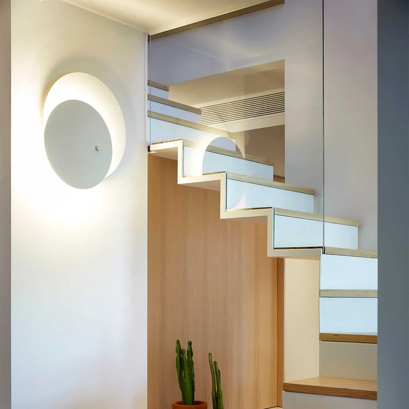 Eclipsi - Applique murale LED en acier, style minimaliste, Ø 50 ou 69,5 cm