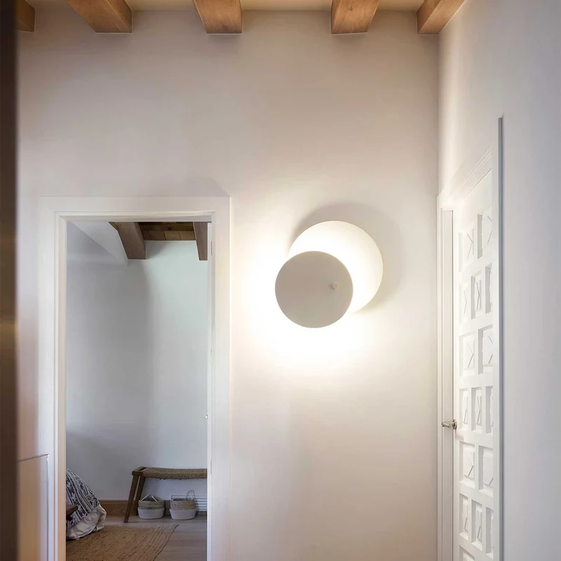 Eclipsi - Applique murale LED en acier, style minimaliste, Ø 50 ou 69,5 cm