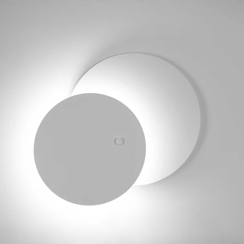 Eclipsi - Applique murale LED en acier, style minimaliste, Ø 50 ou 69,5 cm