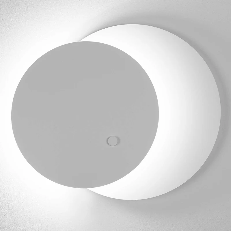 Eclipsi - Applique murale LED en acier, style minimaliste, Ø 50 ou 69,5 cm