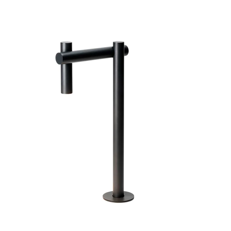Tik - Borne extérieure LED en acier et polyéthylène, style contemporain, H 49,5 ou 80,4 cm