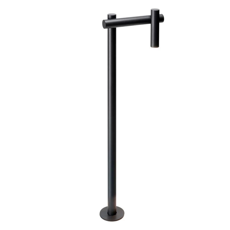 Tik - Borne extérieure LED en acier et polyéthylène, style contemporain, H 49,5 ou 80,4 cm