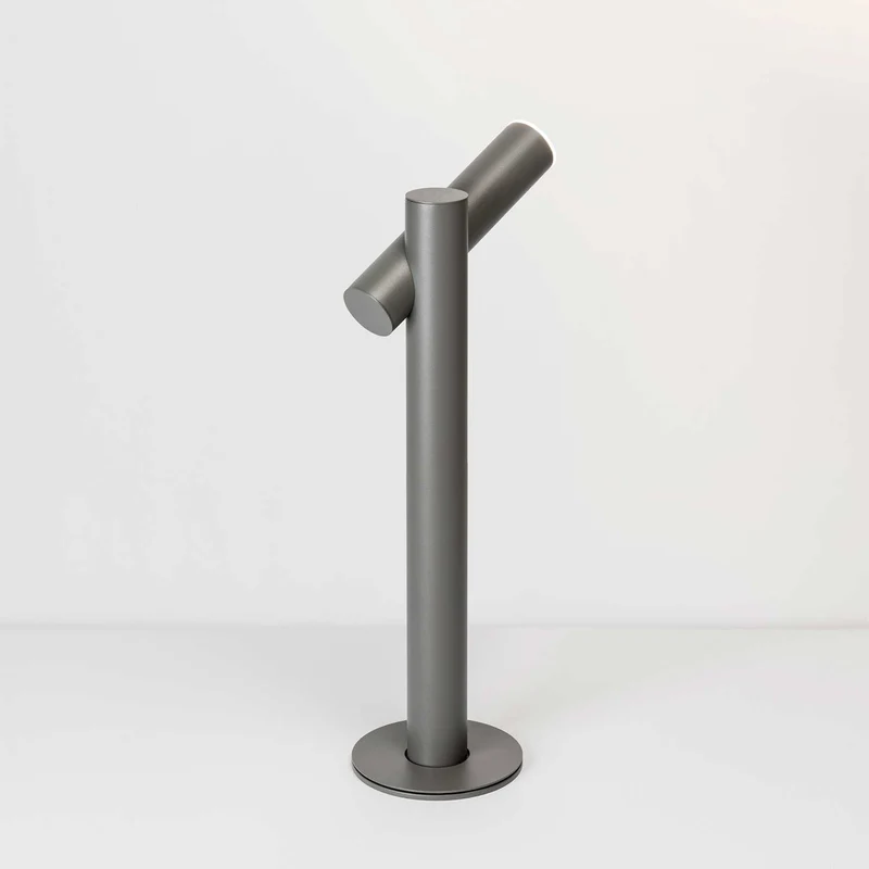 Tik - Potelet LED en acier et polyéthylène, style contemporain, faisceau ascendant