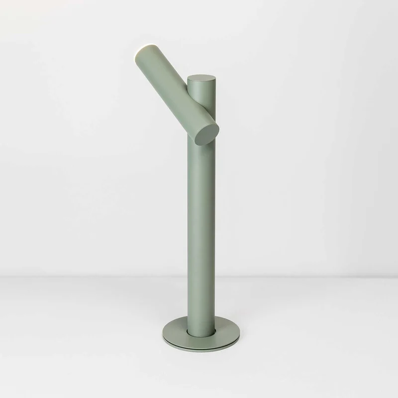 Tik - Potelet LED en acier et polyéthylène, style contemporain, faisceau ascendant