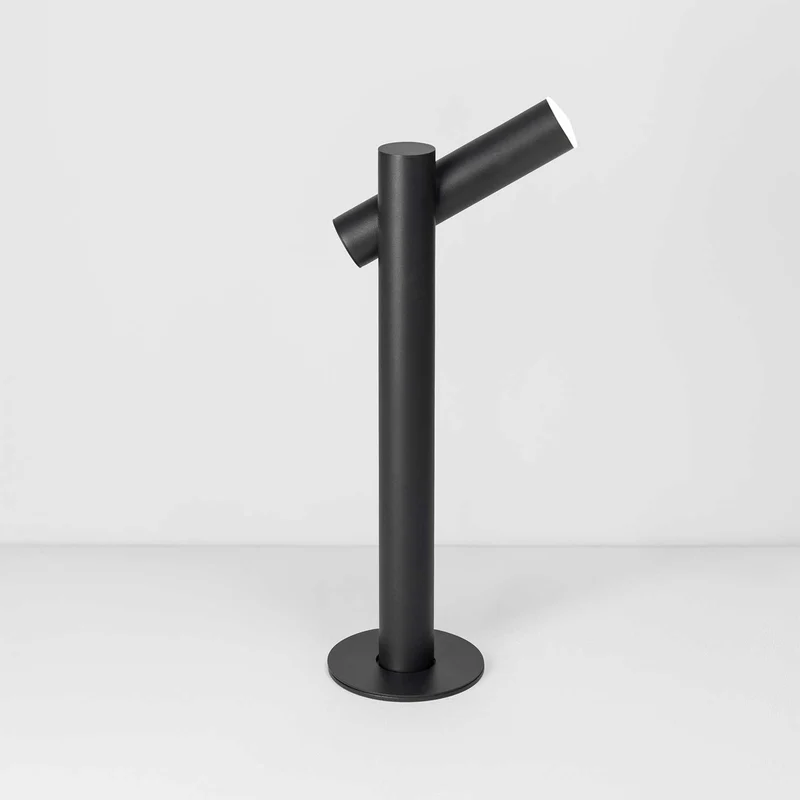 Tik - Potelet LED en acier et polyéthylène, style contemporain, faisceau ascendant