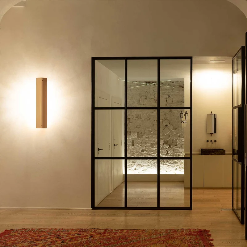 Gada - Applique murale LED en acier, style minimaliste, H 66,3 cm