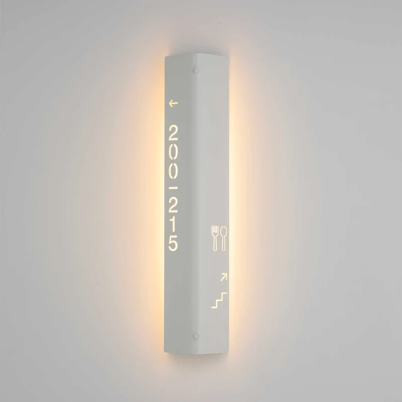 Gada - Applique murale LED en acier, style minimaliste, H 66,3 cm