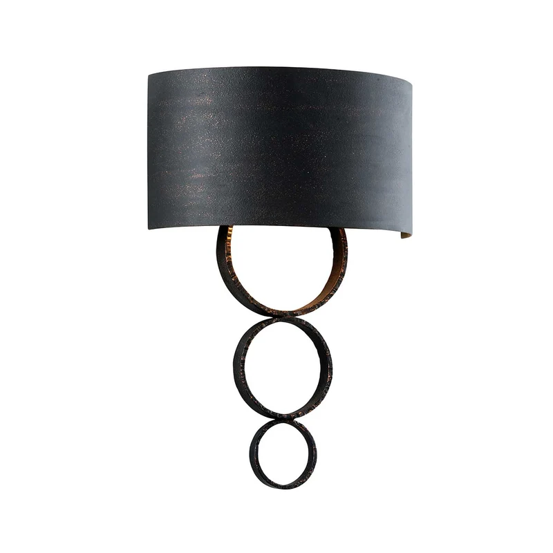 Rivington - Applique murale en cuivre finition noire, style vintage