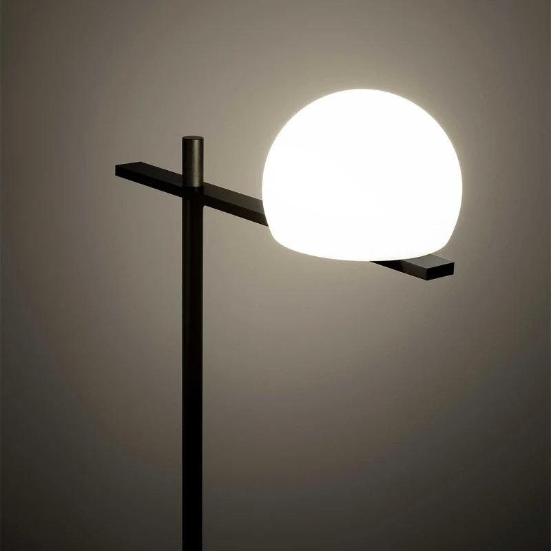 Circ - Lampadaire LED en acier, style art déco, H 105 cm