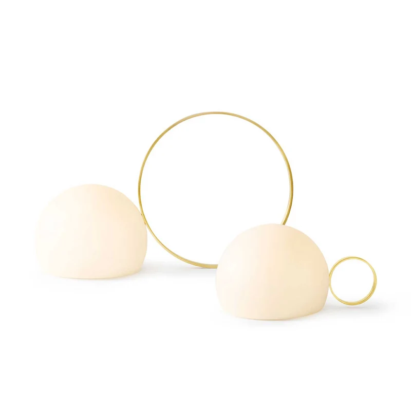 Circ - Lampe à poser sans fil LED IP67 en acier et polyéthylène, style contemporain