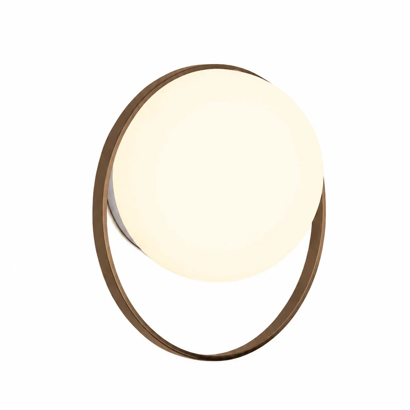 Circ - Applique murale LED IP55 en acier et polyéthylène, style contemporain, Ø 22,4 cm