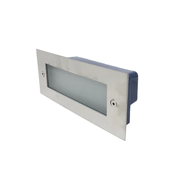 Faretto Segnapasso Led Rettangolare da Incasso 4W IP65 ES37