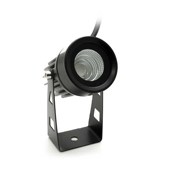 Faretto Led Esterno Nero COB 3.5W IP65 ES38