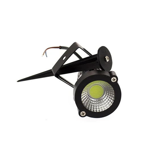 Faretto Led da Terra Nero con Picchetto 5W IP65 ES06