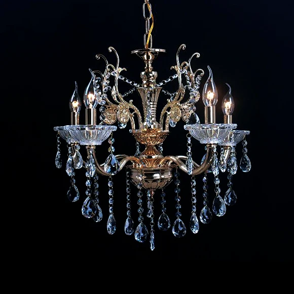 Lampadario Candelabro con Cristalli a Sospensione