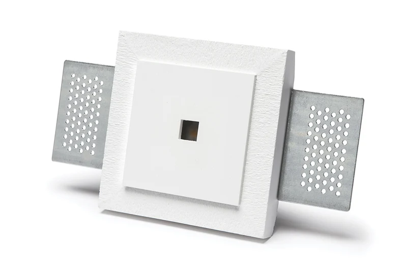 Faretto da Incasso a Plafone 9010 LED 2W 24V 3000K Bianco Foro Quadrato